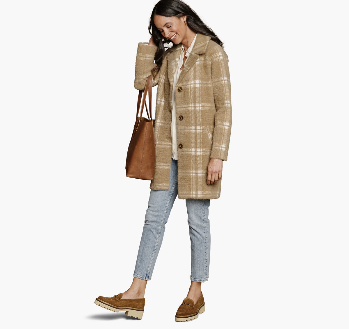 Tan/White