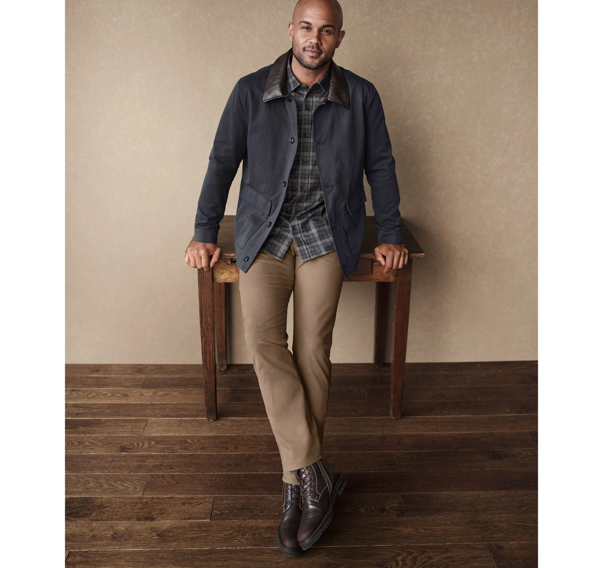 Navy/Brown
