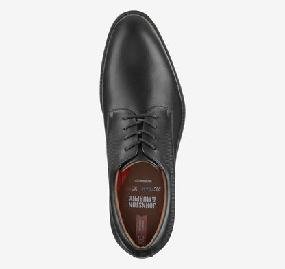 Black Embossed Waterproof Full Grain Leather