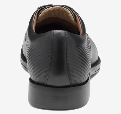Black Embossed Waterproof Full Grain Leather