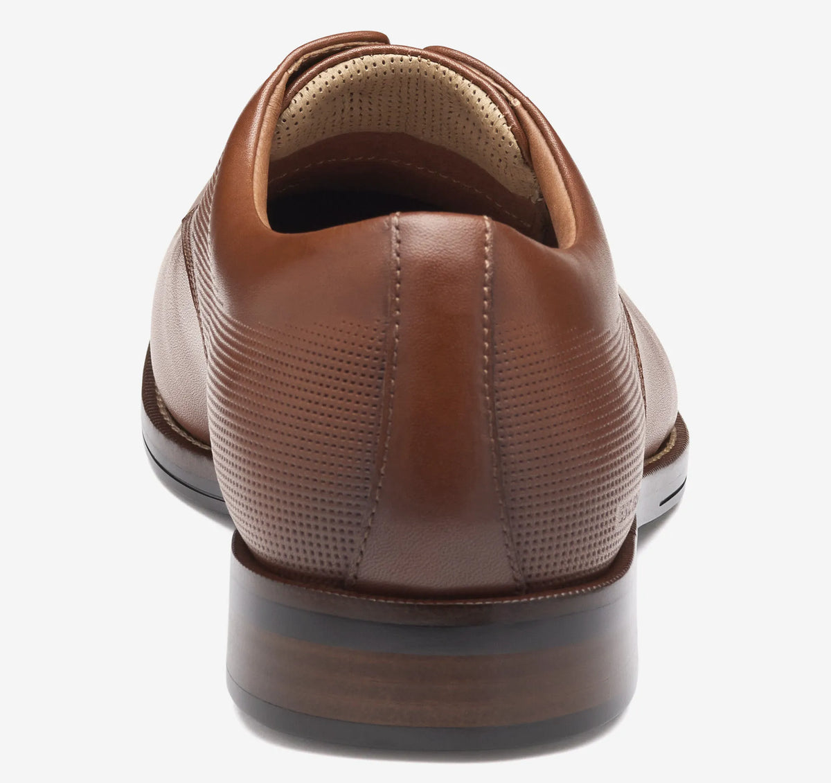 Cognac Embossed Waterproof Full Grain Leather