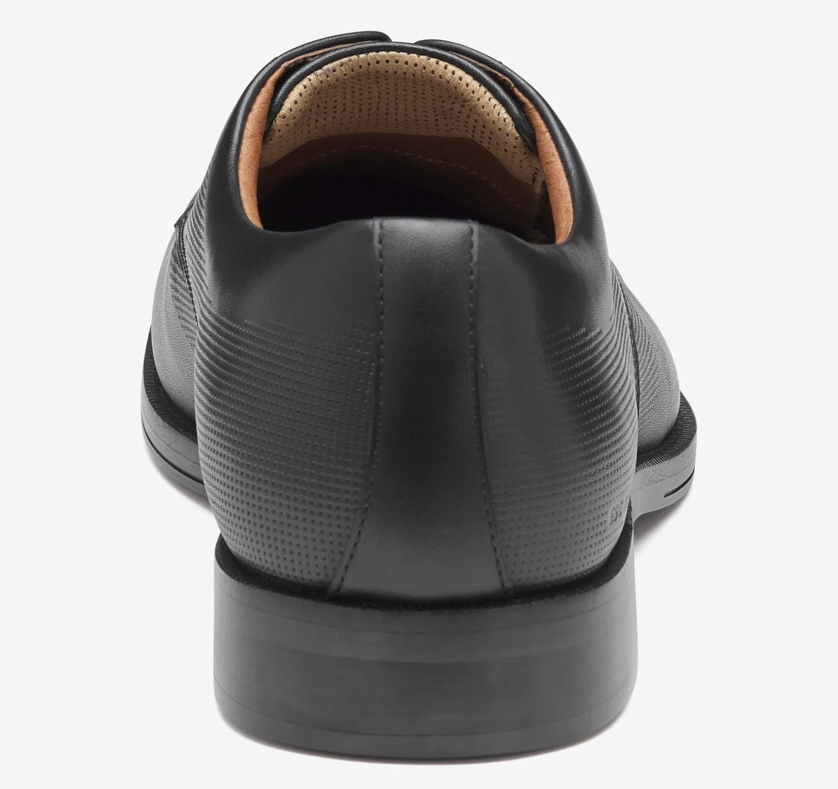 Black Embossed Waterproof Full Grain Leather