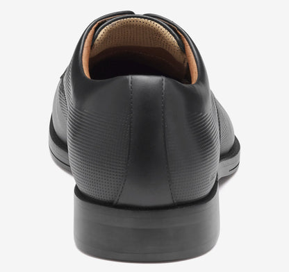 Black Embossed Waterproof Full Grain Leather