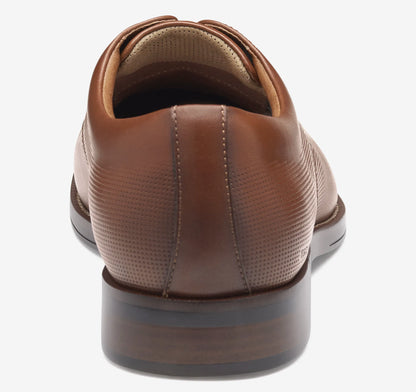 Cognac Embossed Waterproof Full Grain Leather