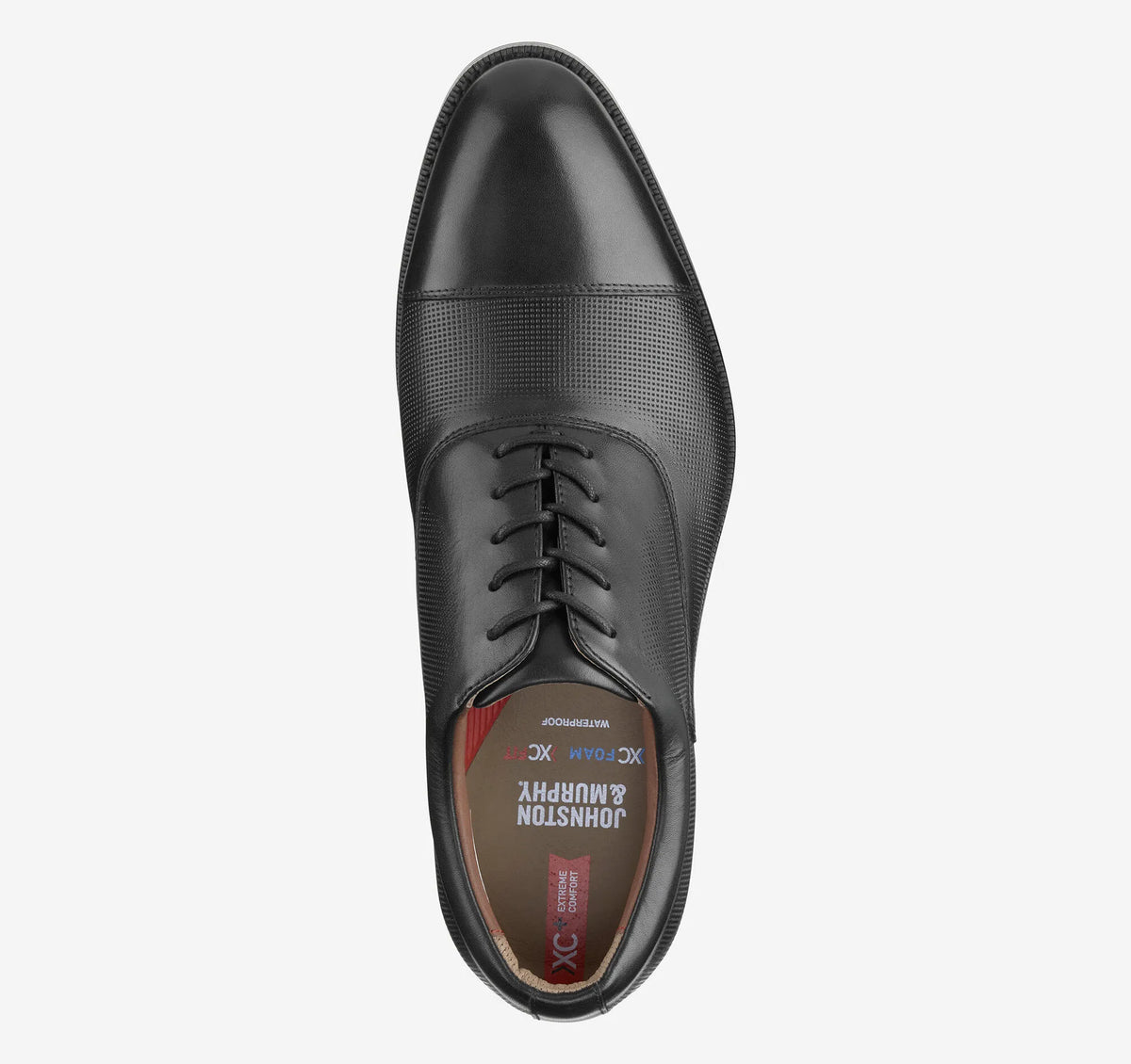 Black Waterproof Full-Grain Leather