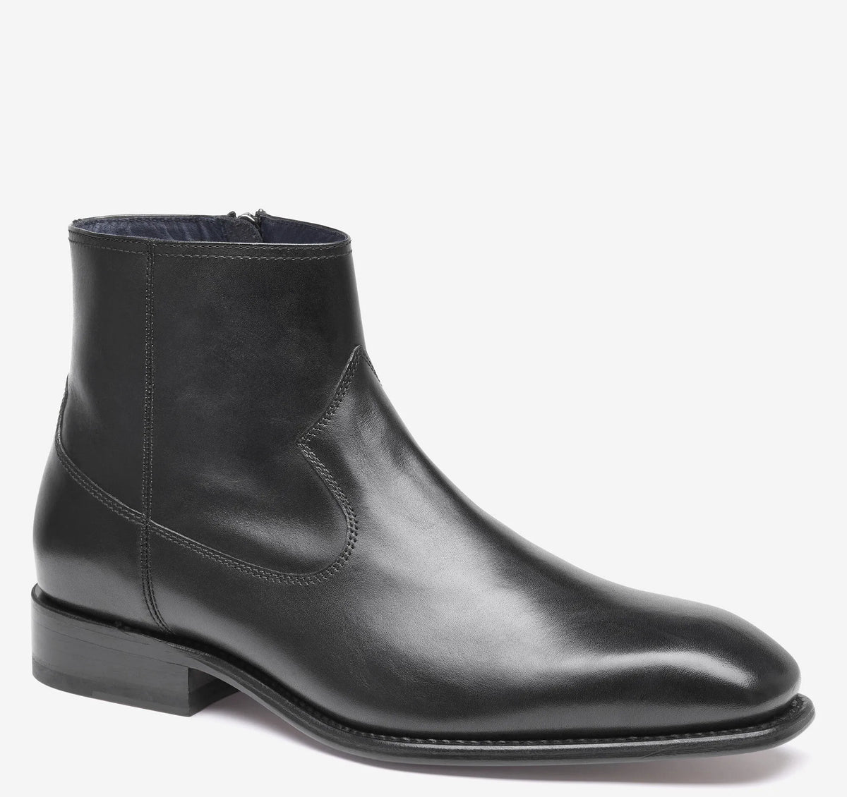 Black Hand-Finished Full-Grain Leather