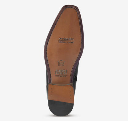 Black Hand-Finished Full-Grain Leather