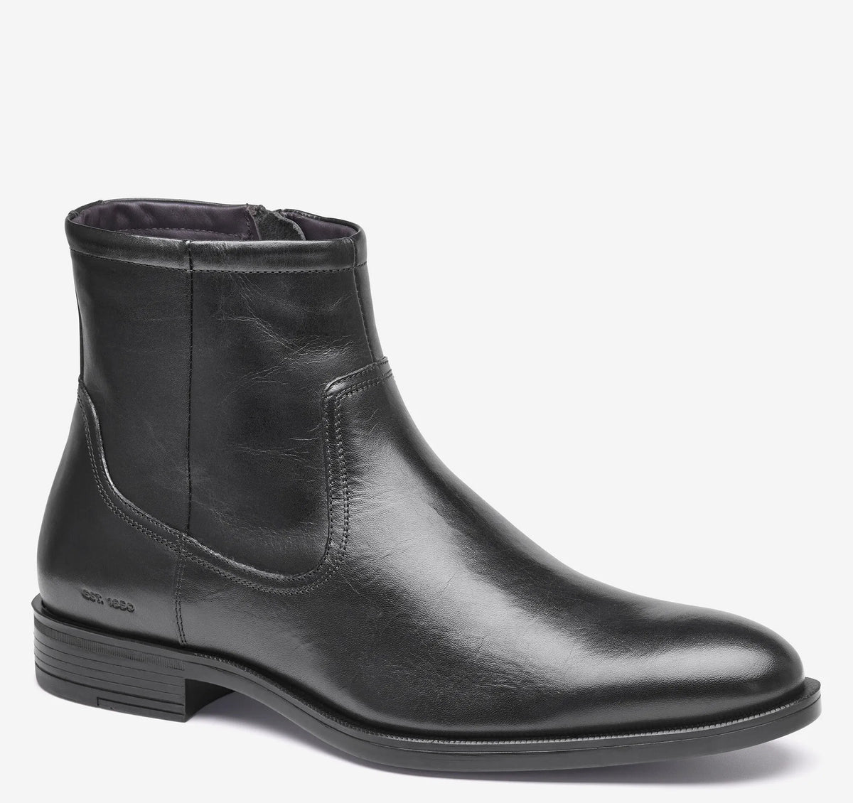 Black European Full-Grain Leather