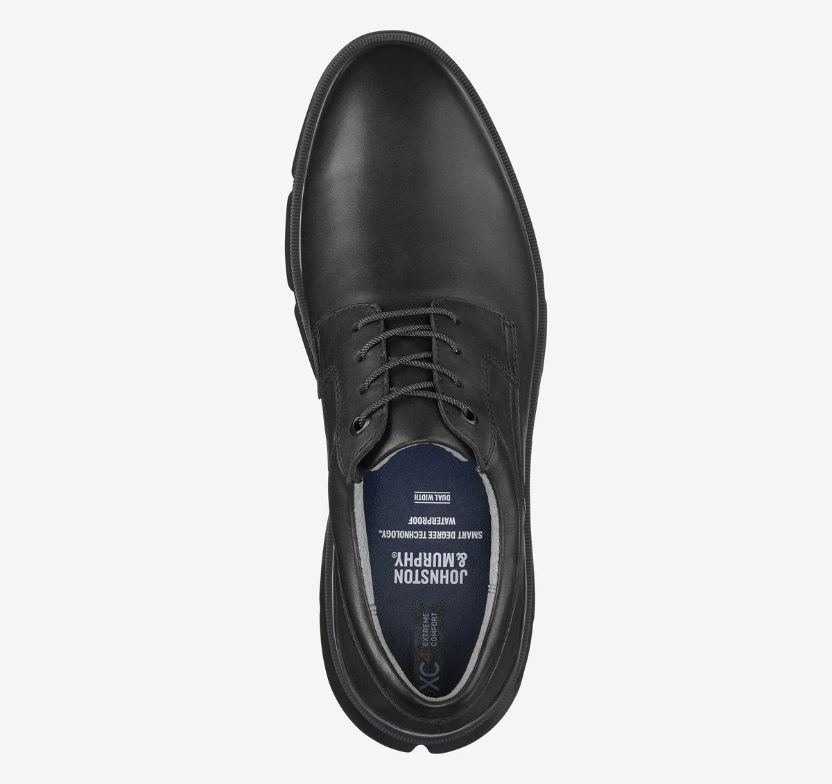 Black Waterproof Full-Grain Leather