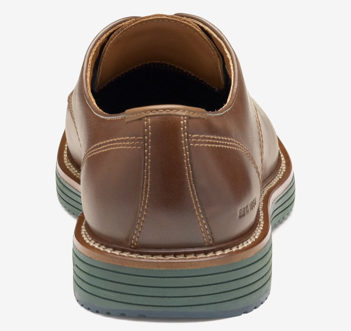 Tan Full Grain Leather/Green Sole