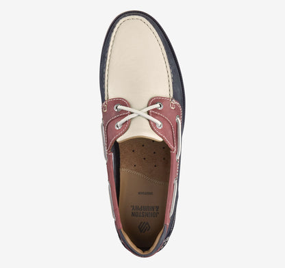Red/White/Blue Full-Grain Leather