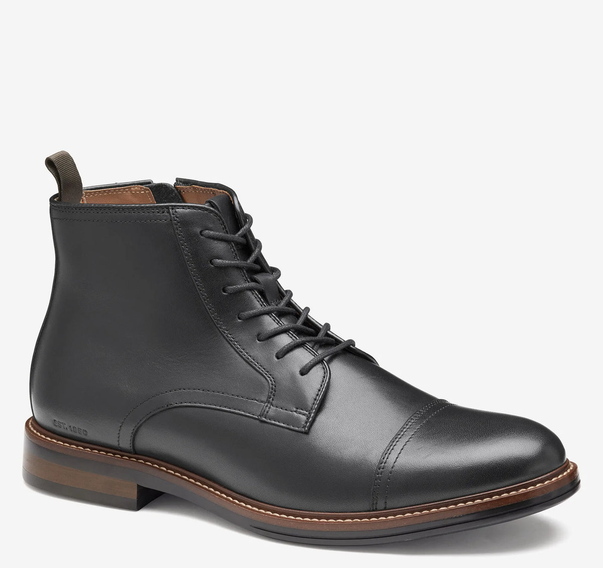 Black Waterproof Full Grain Leather