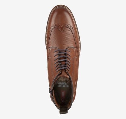 Cognac Waterproof Full Grain Leather/Shearling