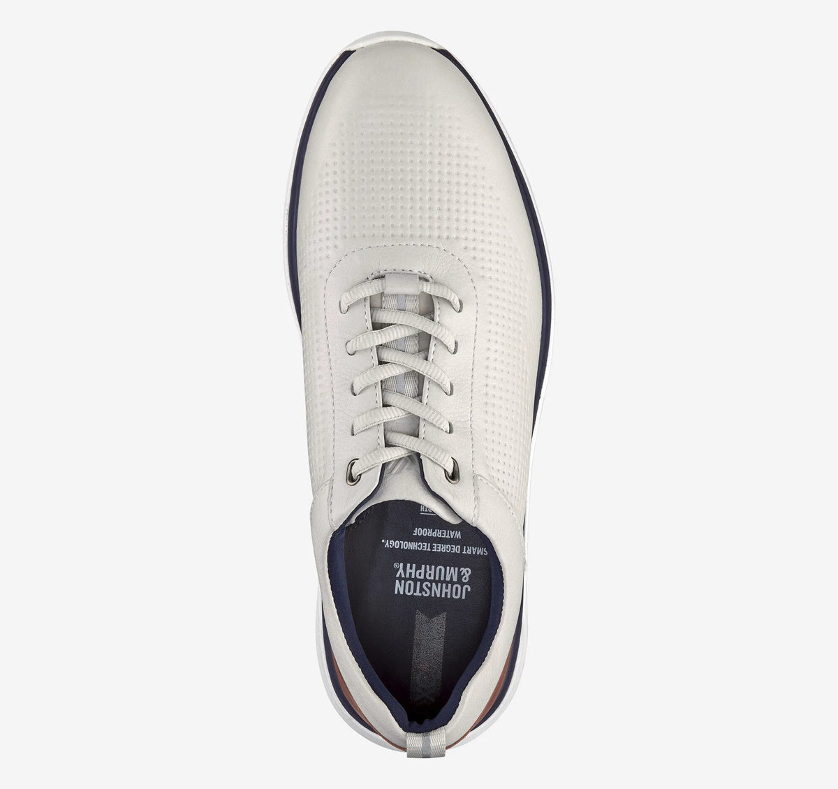 White Waterproof Full-Grain Leather