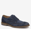 Navy Waxed Suede