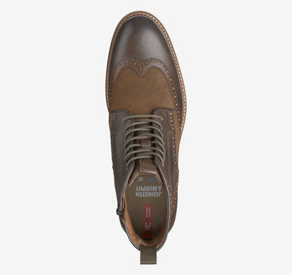 Brown Waterproof Full-Grain Leather/Waxed Suede