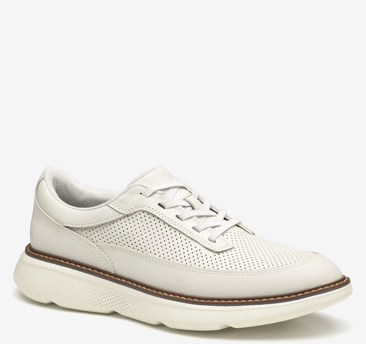 White Full-Grain Leather