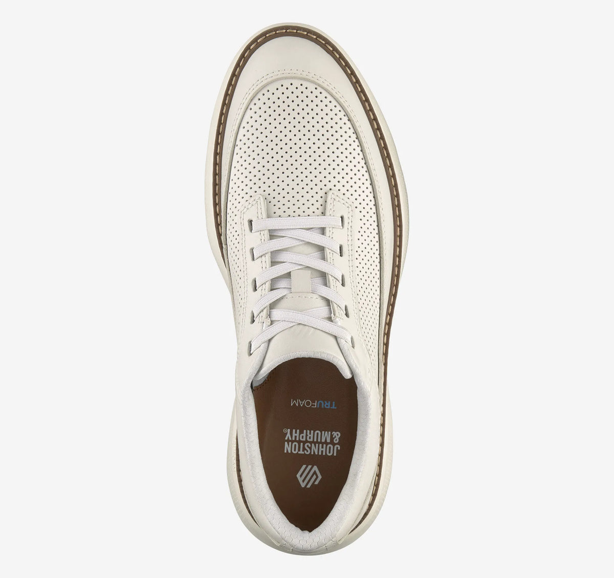 White Full-Grain Leather