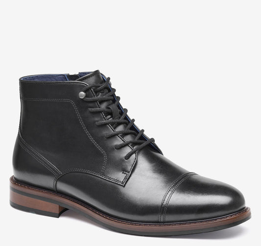 Black Hand-Finished Full-Grain Leather