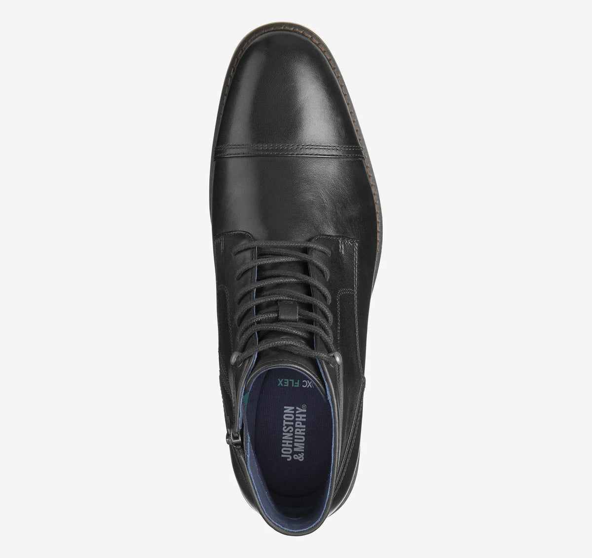 Black Hand-Finished Full-Grain Leather