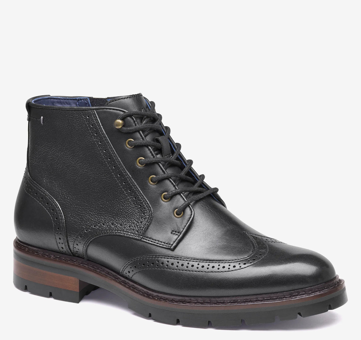 Black Hand-Finished Full-Grain Leather