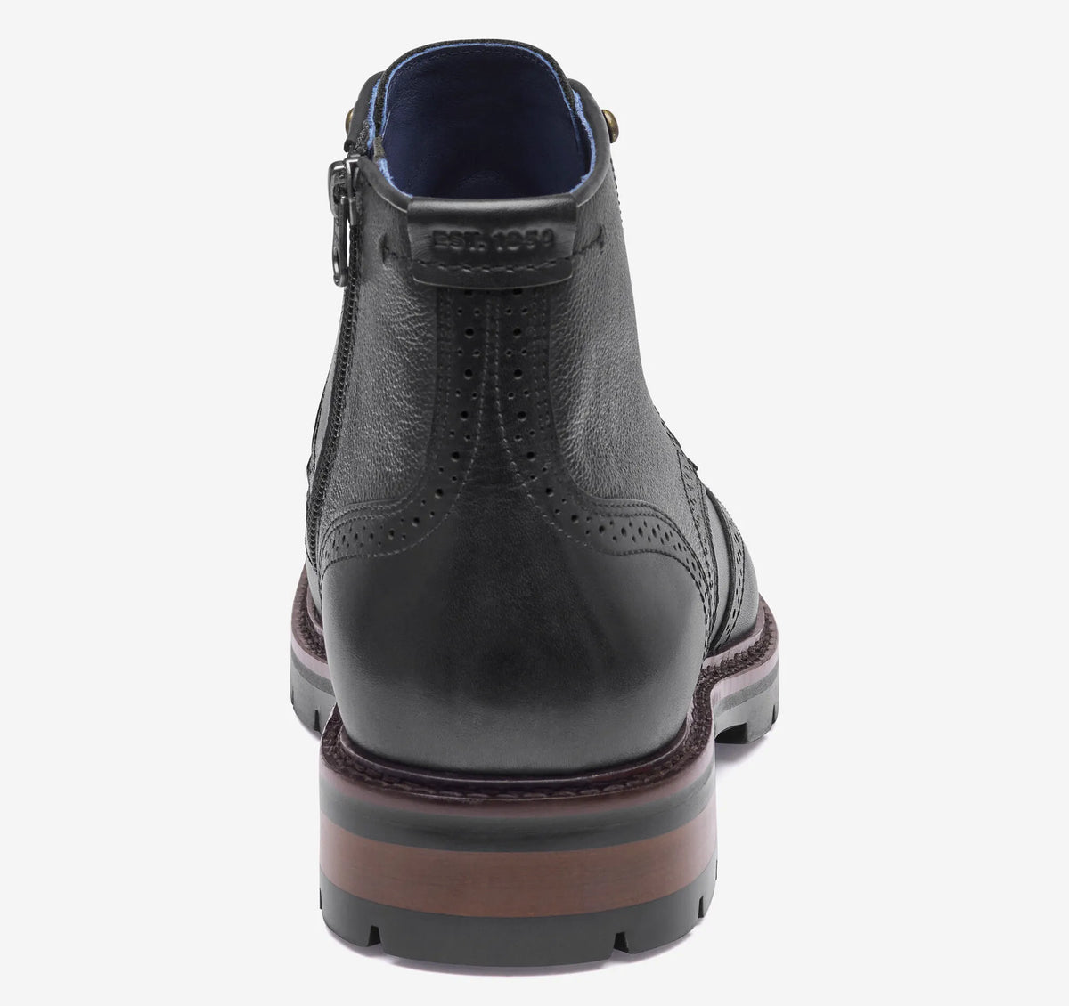Black Hand-Finished Full-Grain Leather