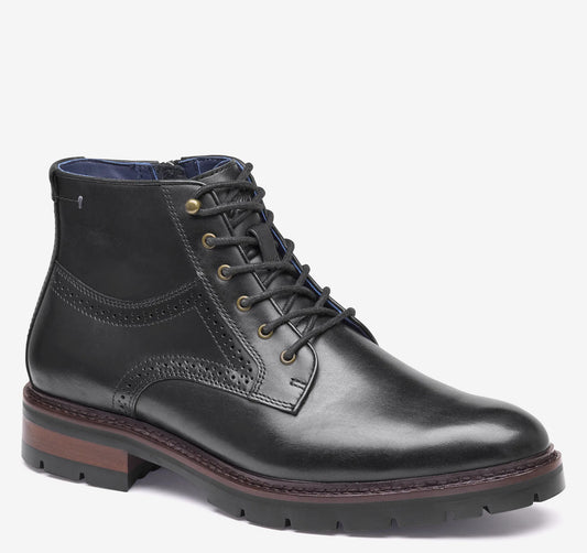 Black Hand-Finished Full-Grain Leather