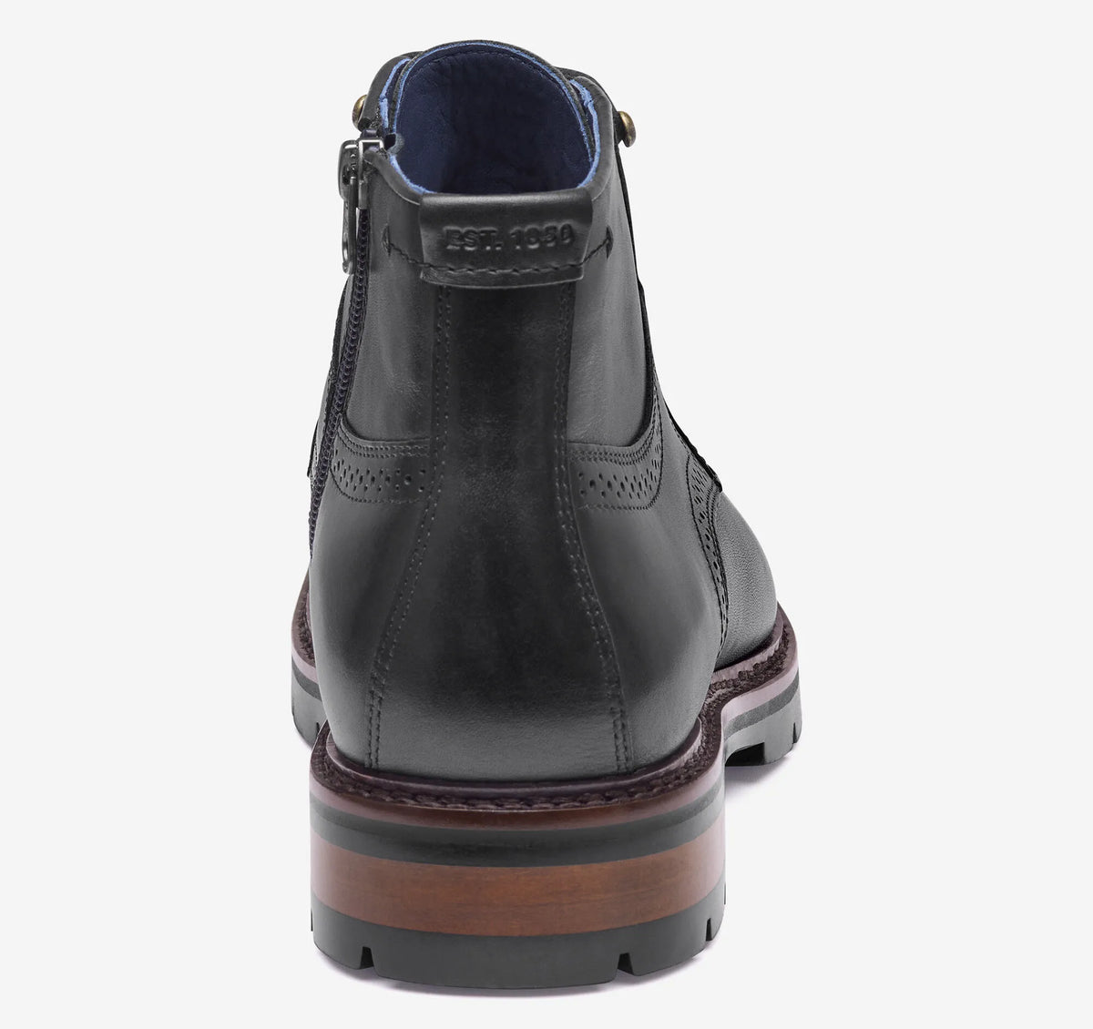 Black Hand-Finished Full-Grain Leather