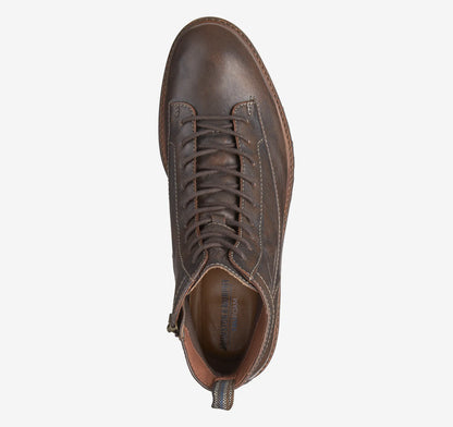 Dark Brown Bomber Leather