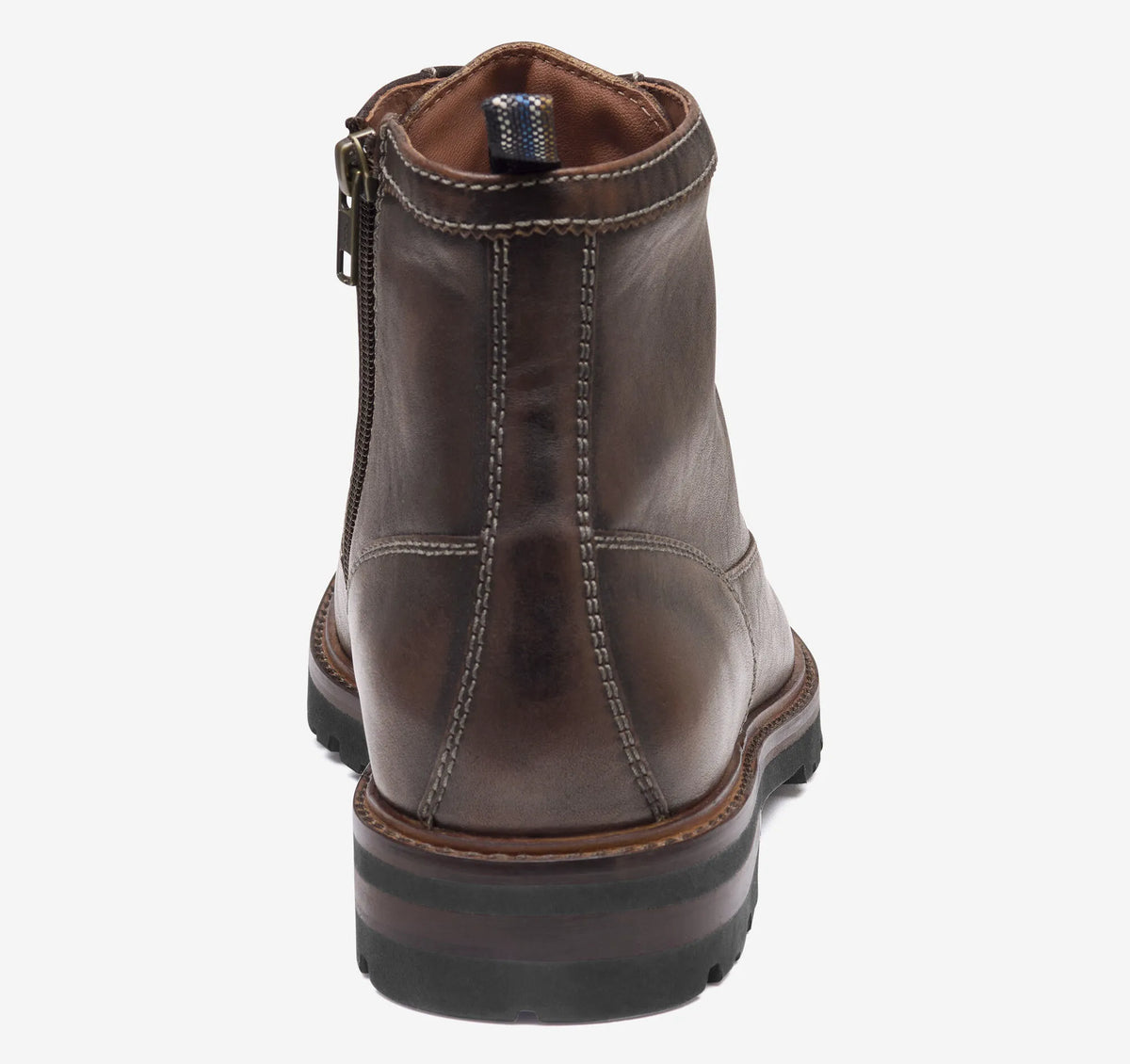Dark Brown Bomber Leather