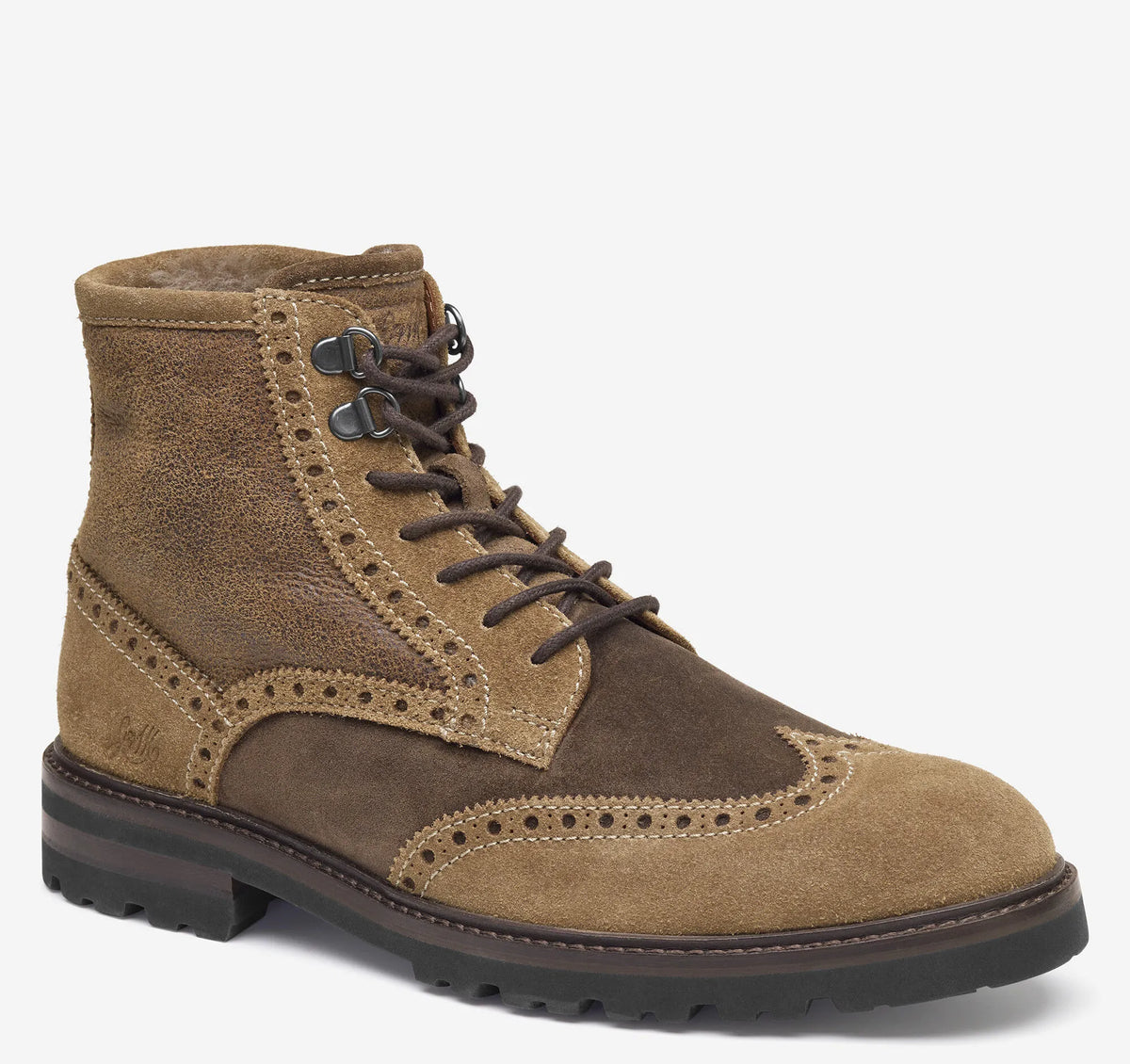 Snuff/Brown Waxed Suede/Shearling