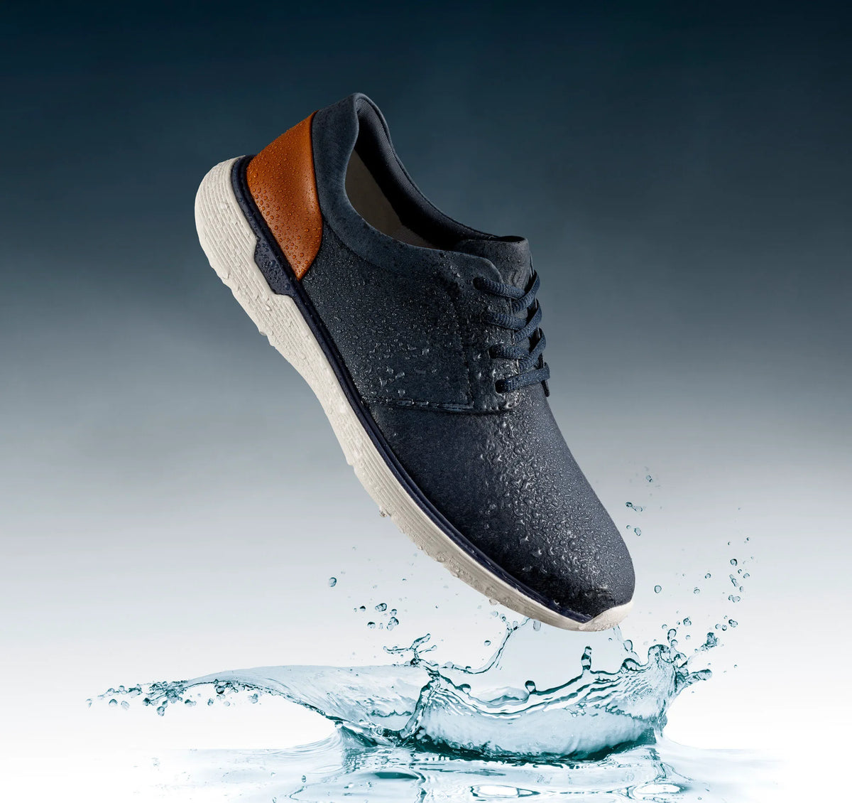 Navy Waterproof Tumbled Nubuck