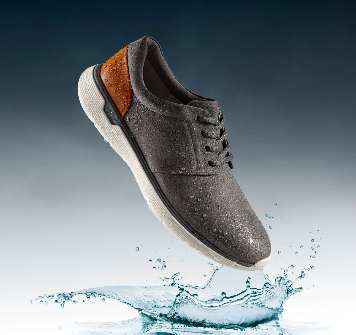 Gray Waterproof Tumbled Nubuck