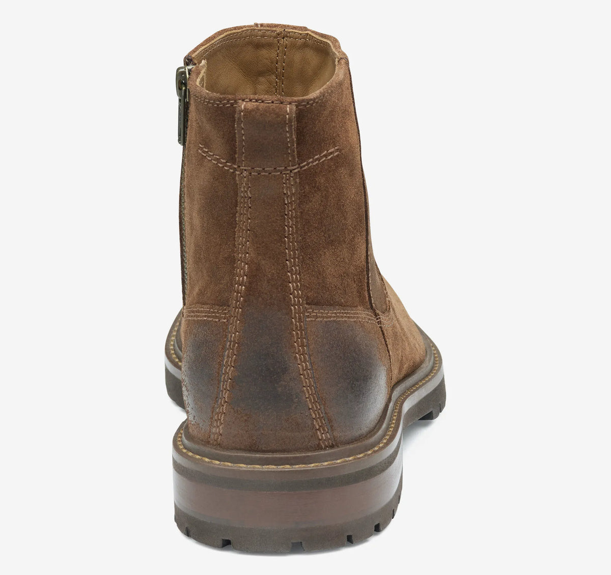 Brown Waxed Suede