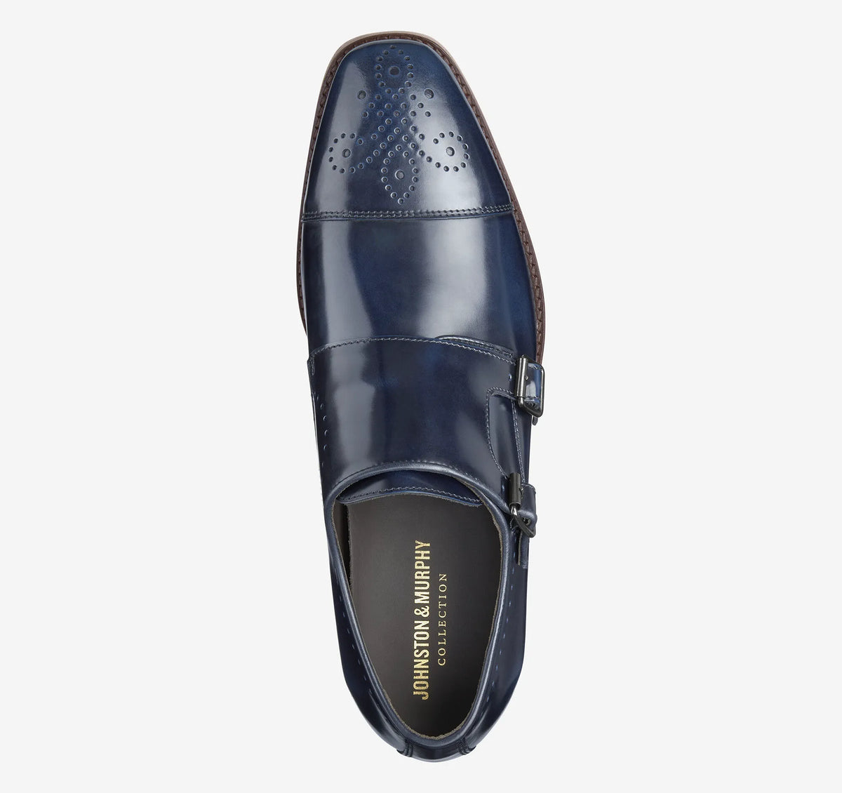 Navy Italian Full-Grain Leather