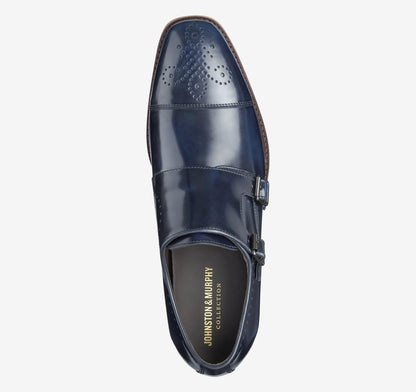 Navy Italian Full-Grain Leather