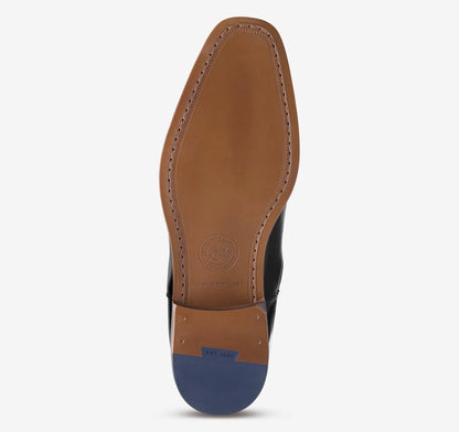 Black Italian Full-Grain Leather