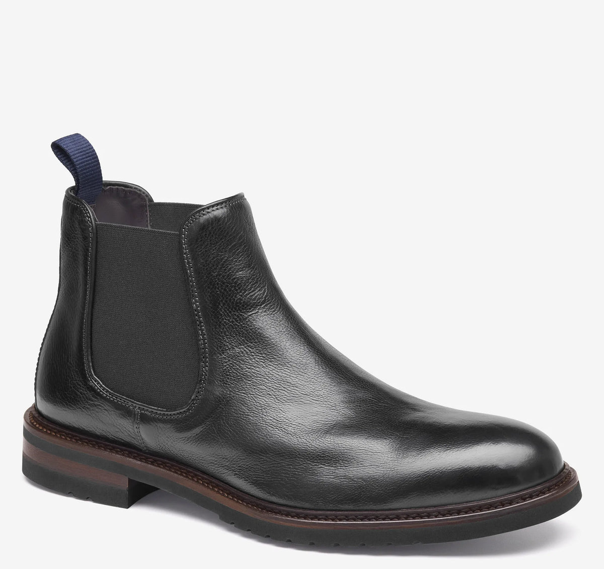 Black Italian Full-Grain Leather