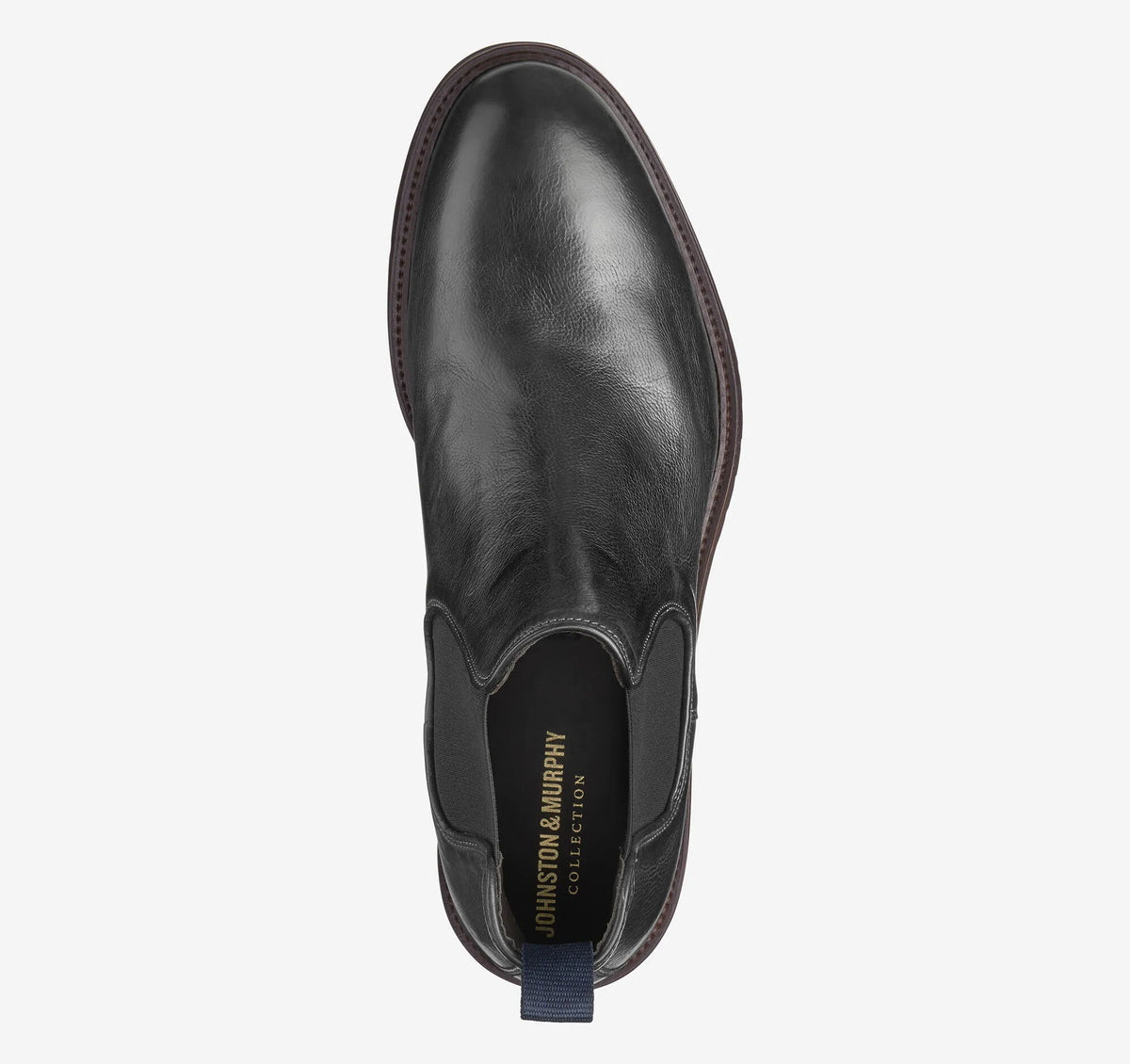 Black Italian Full-Grain Leather