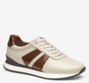 Beige Nappa Leather/Tan Brush-Off Patent Leather