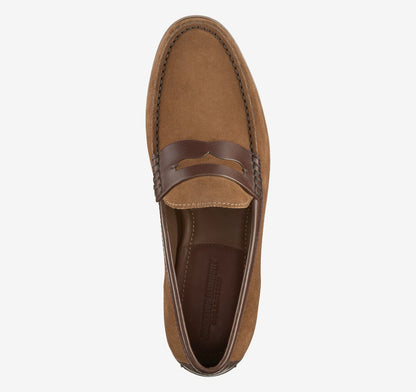 Snuff Waxed English Suede/Brown Full Grain Leather