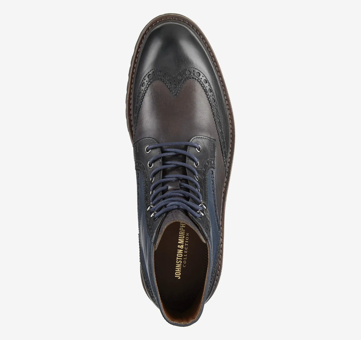 Navy Multi Hand-Stained Calfskin
