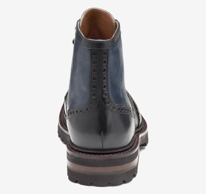 Navy Multi Hand-Stained Calfskin