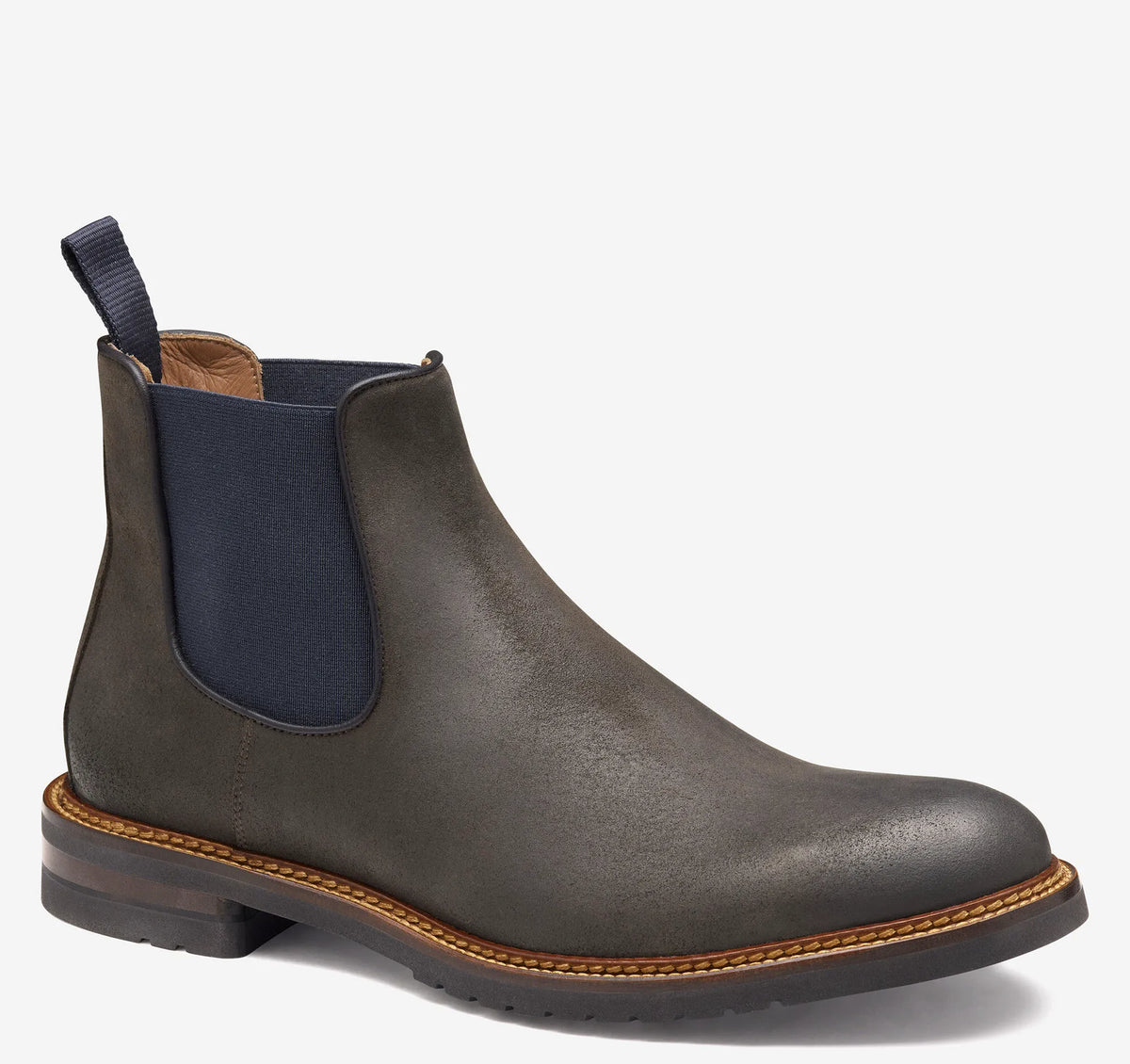 Dark Brown Waxed English Suede