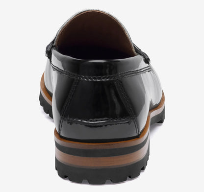 Black/White Multi Haircalf/Black Brush-Off Full-Grain Leather