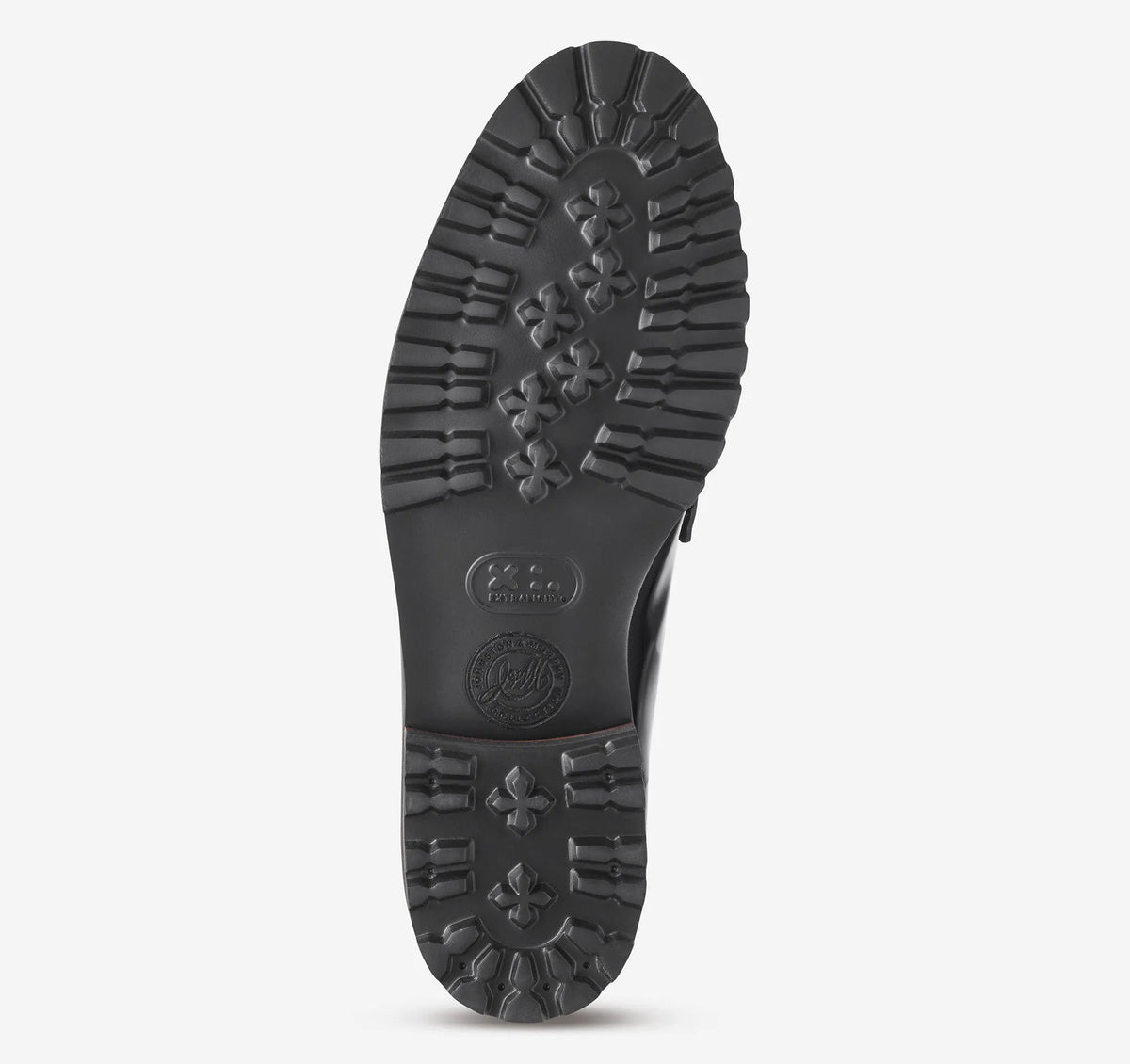 Black/White Multi Haircalf/Black Brush-Off Full-Grain Leather