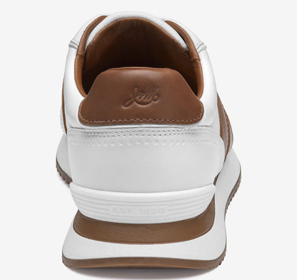 White Full-Grain Leather/Tan Full-Grain Leather