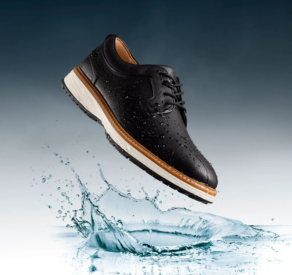 Black Waterproof Full Grain