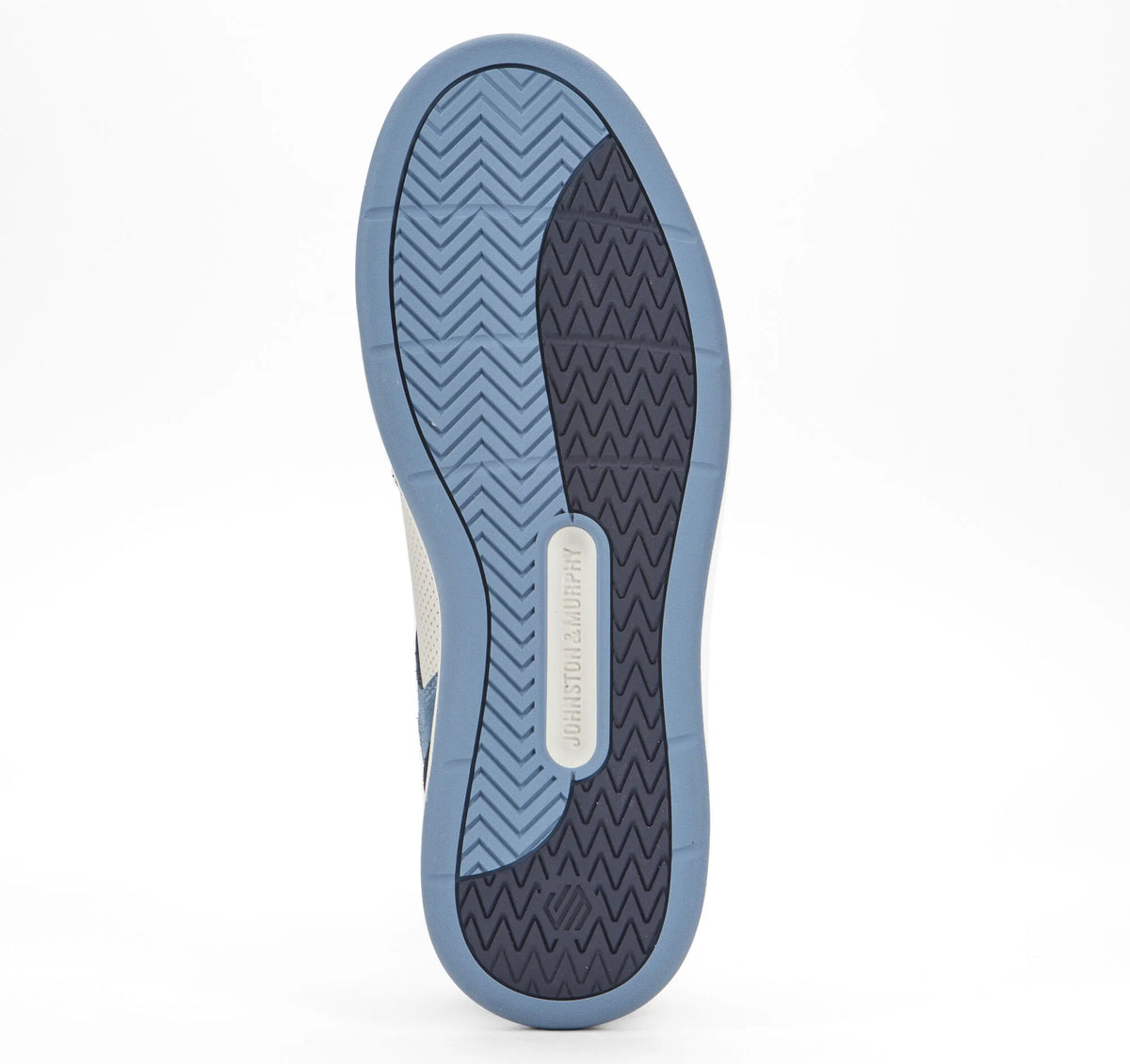 White Full Grain Leather/Blue/Navy Suede