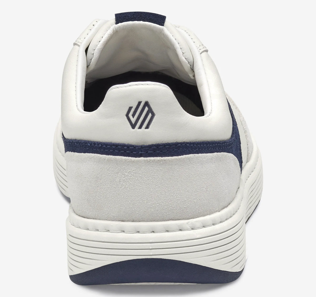 White Full Grain/Navy Suede